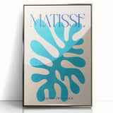 Modern Wall Art – Matisse-Inspired Abstract Canvas with Blue Cutouts