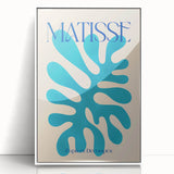 Modern Wall Art – Matisse-Inspired Abstract Canvas with Blue Cutouts
