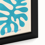 Modern Wall Art – Matisse-Inspired Abstract Canvas with Blue Cutouts