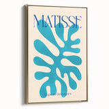 Modern Wall Art – Matisse-Inspired Abstract Canvas with Blue Cutouts