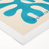 Modern Wall Art – Matisse-Inspired Abstract Canvas with Blue Cutouts