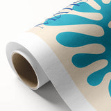 Modern Wall Art – Matisse-Inspired Abstract Canvas with Blue Cutouts