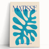 Modern Wall Art – Matisse-Inspired Abstract Canvas with Blue Cutouts