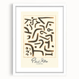 Modern Abstract Wall Art – Paul Klee-Inspired Contemporary Canvas Print