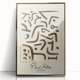 Modern Abstract Wall Art – Paul Klee-Inspired Contemporary Canvas Print