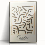 Modern Abstract Wall Art – Paul Klee-Inspired Contemporary Canvas Print