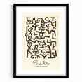Modern Abstract Wall Art – Paul Klee-Inspired "Comedians Handbill" Print