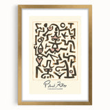 Modern Abstract Wall Art – Paul Klee-Inspired "Comedians Handbill" Print