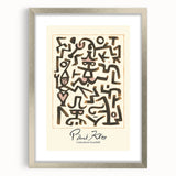 Modern Abstract Wall Art – Paul Klee-Inspired "Comedians Handbill" Print