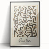 Modern Abstract Wall Art – Paul Klee-Inspired "Comedians Handbill" Print