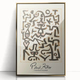 Modern Abstract Wall Art – Paul Klee-Inspired "Comedians Handbill" Print