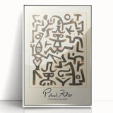 Modern Abstract Wall Art – Paul Klee-Inspired "Comedians Handbill" Print