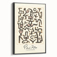 Modern Abstract Wall Art – Paul Klee-Inspired "Comedians Handbill" Print