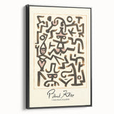 Modern Abstract Wall Art – Paul Klee-Inspired "Comedians Handbill" Print