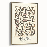 Modern Abstract Wall Art – Paul Klee-Inspired "Comedians Handbill" Print