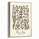 Modern Abstract Wall Art – Paul Klee-Inspired "Comedians Handbill" Print