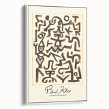 Modern Abstract Wall Art – Paul Klee-Inspired "Comedians Handbill" Print