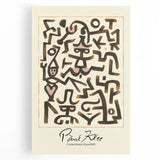 Modern Abstract Wall Art – Paul Klee-Inspired "Comedians Handbill" Print