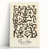 Modern Abstract Wall Art – Paul Klee-Inspired "Comedians Handbill" Print
