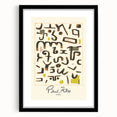 Modern Abstract Wall Art – Paul Klee-Inspired "Gesetz" Canvas Print