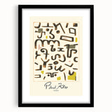 Modern Abstract Wall Art – Paul Klee-Inspired "Gesetz" Canvas Print