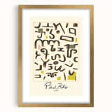 Modern Abstract Wall Art – Paul Klee-Inspired "Gesetz" Canvas Print