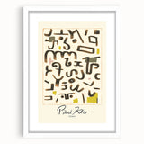 Modern Abstract Wall Art – Paul Klee-Inspired "Gesetz" Canvas Print