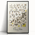 Modern Abstract Wall Art – Paul Klee-Inspired "Gesetz" Canvas Print