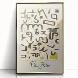 Modern Abstract Wall Art – Paul Klee-Inspired "Gesetz" Canvas Print