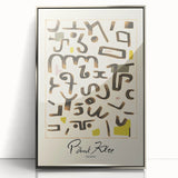 Modern Abstract Wall Art – Paul Klee-Inspired "Gesetz" Canvas Print