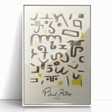 Modern Abstract Wall Art – Paul Klee-Inspired "Gesetz" Canvas Print