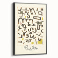 Modern Abstract Wall Art – Paul Klee-Inspired "Gesetz" Canvas Print