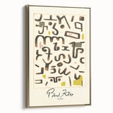 Modern Abstract Wall Art – Paul Klee-Inspired "Gesetz" Canvas Print