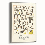 Modern Abstract Wall Art – Paul Klee-Inspired "Gesetz" Canvas Print