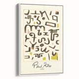 Modern Abstract Wall Art – Paul Klee-Inspired "Gesetz" Canvas Print