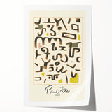Modern Abstract Wall Art – Paul Klee-Inspired "Gesetz" Canvas Print