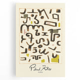 Modern Abstract Wall Art – Paul Klee-Inspired "Gesetz" Canvas Print