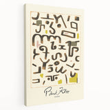 Modern Abstract Wall Art – Paul Klee-Inspired "Gesetz" Canvas Print