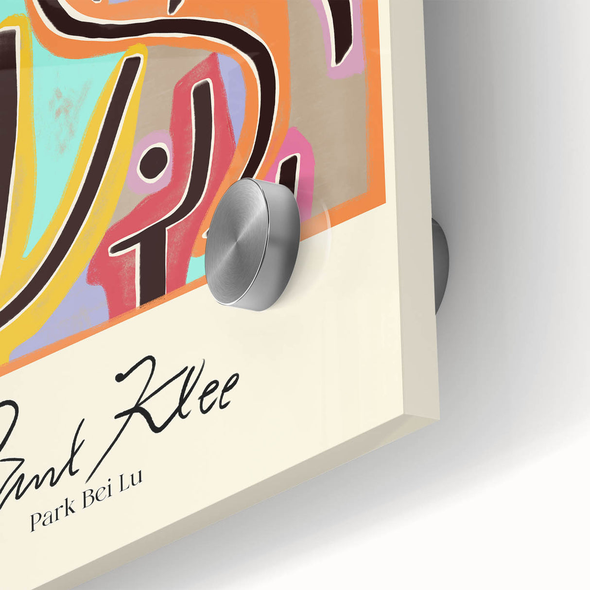 Modern Abstract Wall Art – Paul Klee-Inspired "Park Bei Lu" Canvas Print