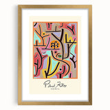 Modern Abstract Wall Art – Paul Klee-Inspired "Park Bei Lu" Canvas Print