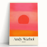 Contemporary Art Prints - Abstract Modern Sunset Canvas Wall Decor