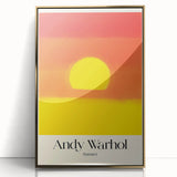 Modern Wall Decor - Contemporary Art Prints with Vibrant Sunset Design