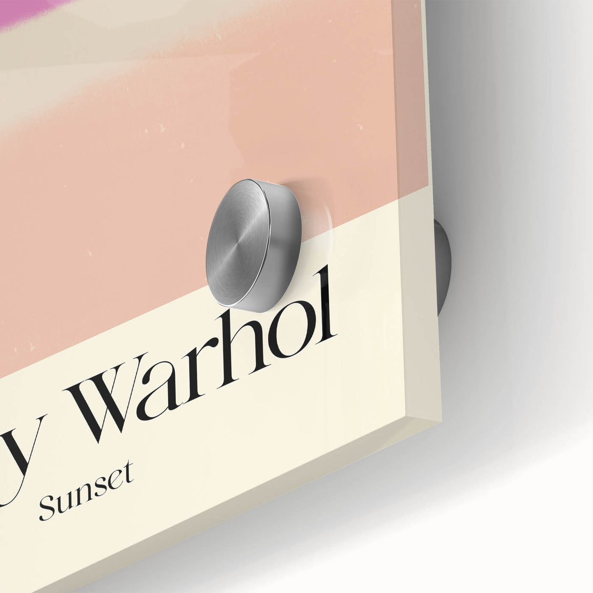 Abstract Modern Art - Contemporary Canvas with Minimal Sunset Design