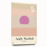 Abstract Modern Art - Contemporary Canvas with Minimal Sunset Design