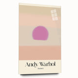 Abstract Modern Art - Contemporary Canvas with Minimal Sunset Design