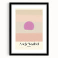 Abstract Modern Art - Contemporary Canvas with Minimal Sunset Design