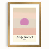 Abstract Modern Art - Contemporary Canvas with Minimal Sunset Design