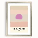 Abstract Modern Art - Contemporary Canvas with Minimal Sunset Design