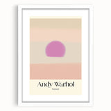 Abstract Modern Art - Contemporary Canvas with Minimal Sunset Design