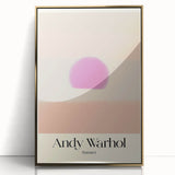 Abstract Modern Art - Contemporary Canvas with Minimal Sunset Design